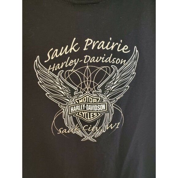 Women's Harley Davidson Black Tie-Die Design T-Shirt, Size S - Picture 7 of 7